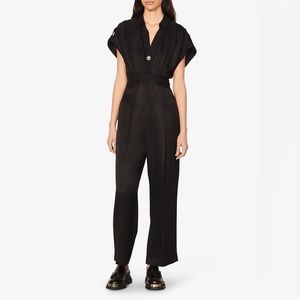 Tenerife short-sleeved woven jumpsuit